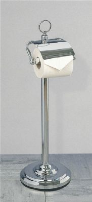 MILLER CLASSIC CHROME BATHROOM FREE STANDING TOILET ROLL/PAPER HOLDER (LIDDED), 5658CH MILLER CLASSIC CHROME BATHROOM FREE STANDING TOILET ROLL/PAPER HOLDER (LIDDED), 5658CH